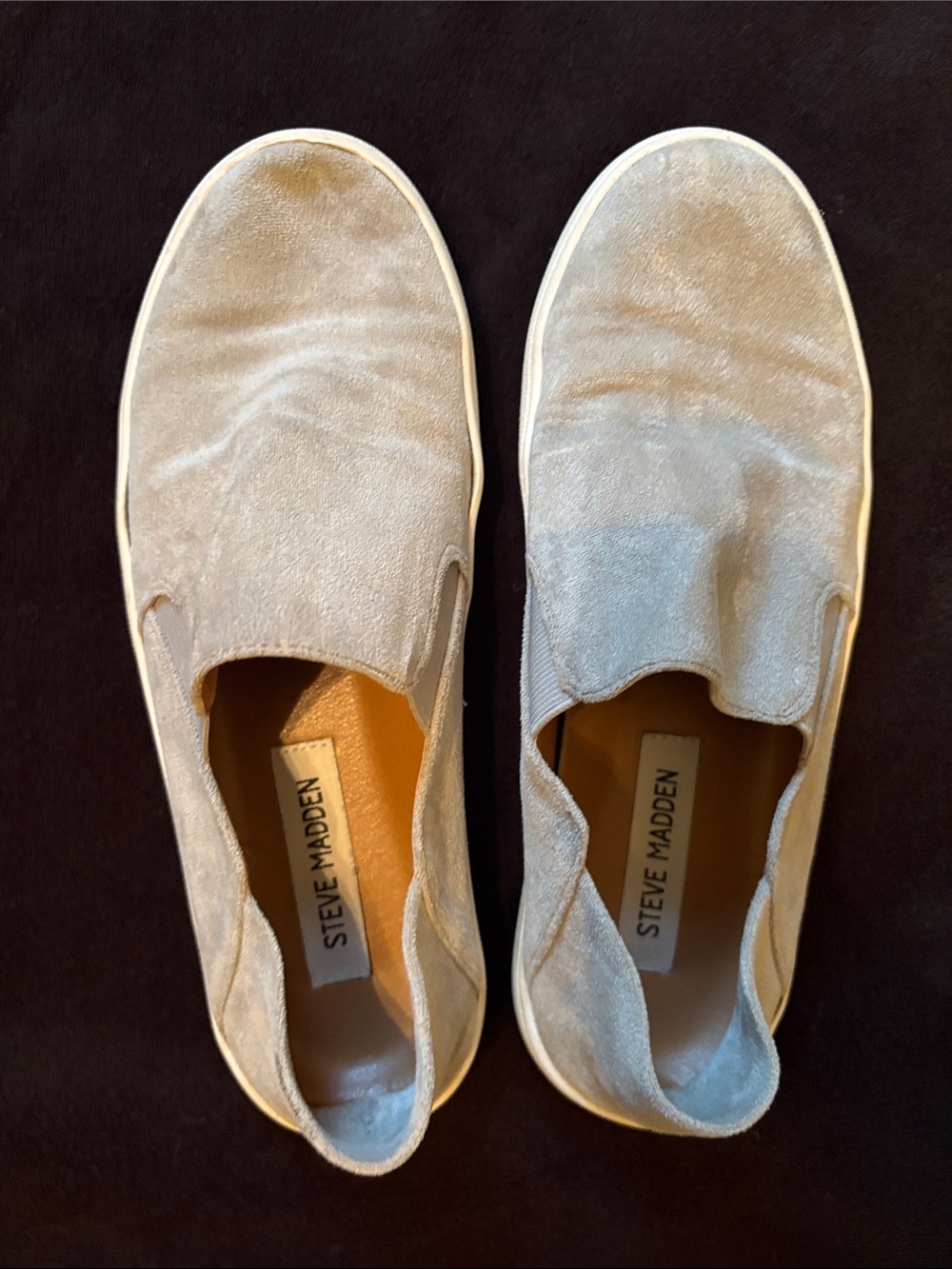 STEVE MADDEN Fayna Gray Slip On Casual Shoes Womens Size US 7.5